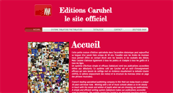 Desktop Screenshot of editions-caruhel.com
