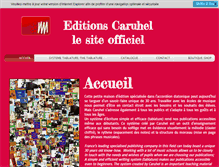 Tablet Screenshot of editions-caruhel.com